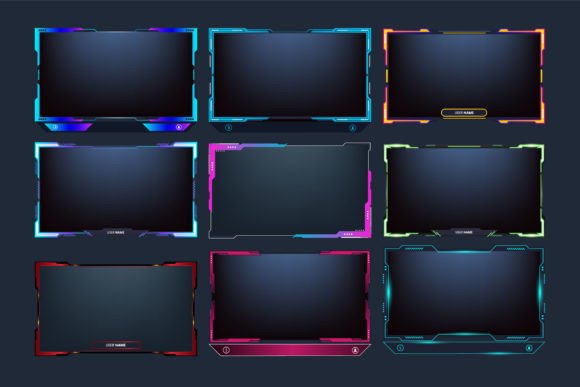 Download Live Streaming Frame Collection Vector - Vector Collection