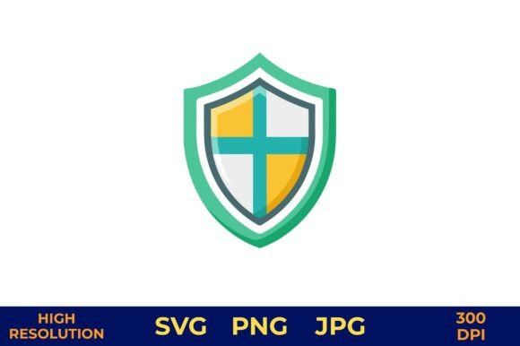 Download Colorful Insurance Shield Vector Icon - Vector Collection