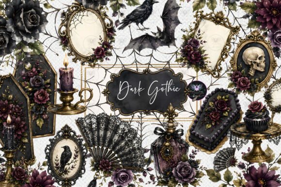 Download Dark Gothic Halloween Clipart - Halloween clipart Collection