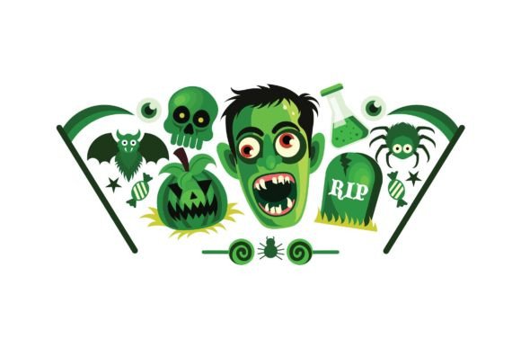 Download Set of Halloween Graphics Vector - Vector Collection