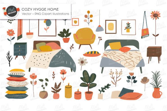 Download Cozy Hygge Home Vector Clipart - Vector Collection