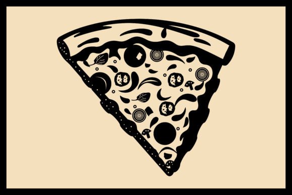 Download Pizza Silhouette Clipart Vector - Vector Collection