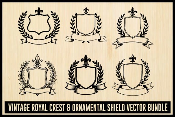Download Royal Crest &amp; Shield Vector Set - Vector Collection