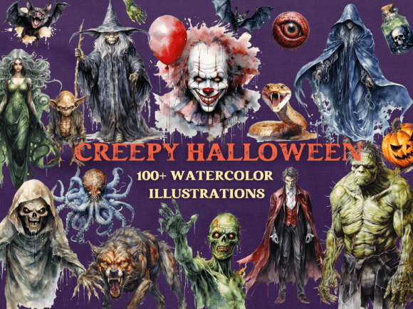 Download Creepy Halloween Clipart, 100+ Designs - Halloween clipart Collection