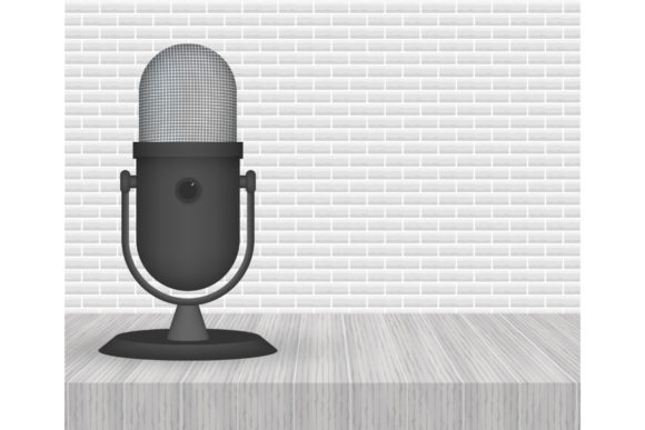 Download Podcast. Microphone with Speech Bubble - Microphone Collection