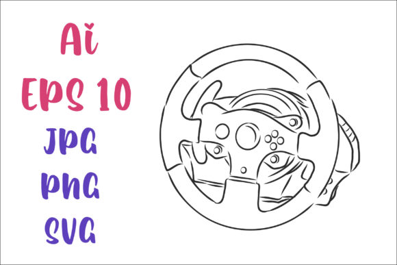 Download Steering Wheel for a Game Console Vector - Vector Collection