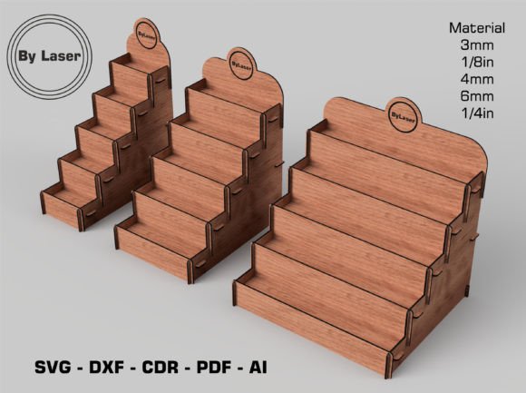 Download 5 Layer Display Stand for Laser Cut File - Display Collection
