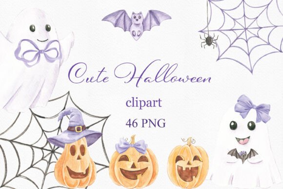 Download Cute Purple Halloween Clipart, Pumpkin - Halloween clipart Collection