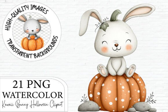 Download Bunny Halloween Clipart Bundle - Halloween clipart Collection