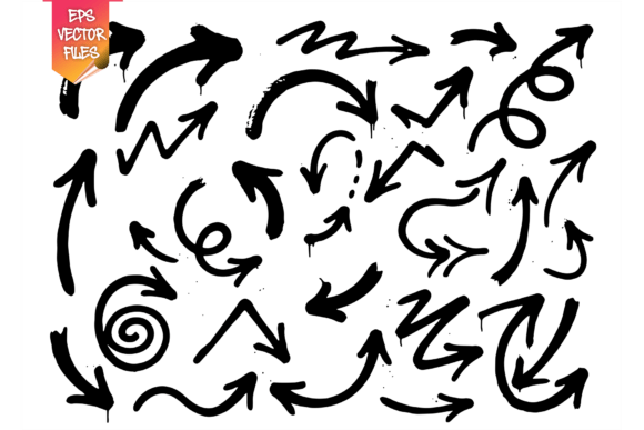 Download Graffiti Flow Arrows Vector Set – 25+ - Vector Collection