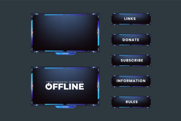 Download Futuristic Gaming Overlay Vector Design - Vector Collection