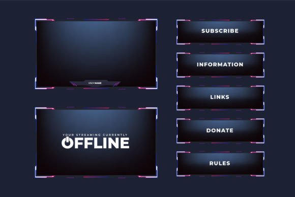Download Broadcast Screen Panel Template Vector - Vector Collection
